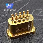 J30J SERIES glass sintered gas sealed rectangular electrical connector, J30JM1-9ZKS19