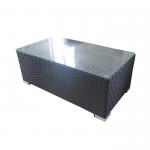 Discount Rattan Furniture Double / Single Wicker Sofa Set With Table