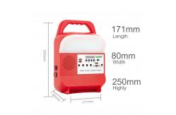 China Home Small Solar Power Panel Lighting System Portable Battery Charger Travel Powerbank supplier