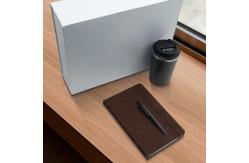 China Sustainable Office Essential Coffee Ground Notebook With Embossing Logo supplier