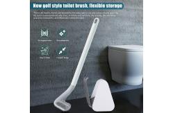 China Deep Cleaning Removable Golf Toilet Brush Set With Long Handle supplier