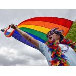 3X5 RAINBOW Double Sided FT POLYESTER FLAG GAY PRIDE