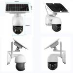 SD Card Solar Powered PTZ Camera Outdoor 4G Security Camera