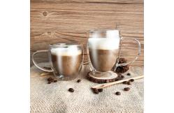 China 450ml Insulated Borosilicate Double Wall Glass Cup supplier