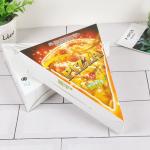 Paper Food Packaging Box PE Lamination Inside For Pizza Slice for sale