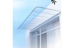 China Invisible Polycarbonate Window Awning Invisible DIY PC Canopy Transparent Durable Design supplier
