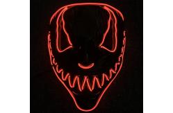 China Venom Halloween Scary Light Up Mask With Neon EL Wire 3 Lighting Modes supplier