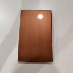 Metallic Paint Brushed Copper Aluminum Solid Panel 150x200x20mm for sale