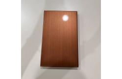China Metallic Paint Brushed Copper Aluminum Solid Panel 150x200x20mm supplier