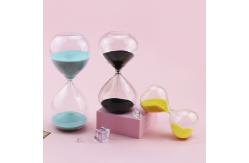 China Flat Glass Hourglass 60 Minute Sand Timer ISO9001 approved supplier