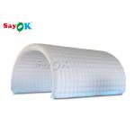 Inflatable Lawn Tent White Oxford Cloth Inflatable Channel Tent 6*3*3mH For Sports Competition for sale