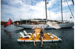 China Custom Floating Leisure Dock  Yacht Inflatable Water Platform supplier
