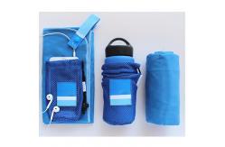 China Wholesale Custom Microfiber Suede  Sports Mesh Bag Gym Towel supplier