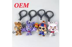 China 3D Character Keychain with Metal Plastic Key Ring Figure toy Keychain supplier