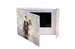 China Paper Craft LCD Screen Invitation Card , 7 Inch 128MB Video In Print Brochure supplier