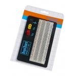 Red / Blue Contacts Transparent Breadboard Black Aluminum Backing Plate for sale