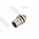 M5 Female Front Mount Socket Solder Screw M5*0.5 3/4pin 20A  IP67 for sale
