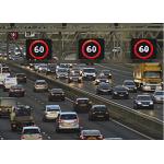 Motorway Traffic Fixed Variable Speed Limit Signs Light Weight Short Thickness for sale