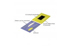 China 10.1 Inch Lcd Tft Flexible Video Invitation Cards Embossing printing supplier