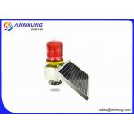 Low Intensity LED Solar Aviation Obstruction Light For Wind Turbine / High Chimney for sale