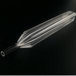 Polished Outer Square Inner Circular Quartz Glass Tube high temperature For Industry