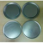 Eco friendly Round Food Black Aluminum Can Bottom Easy Open Can Covers