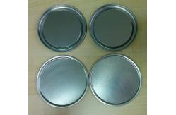China Eco friendly Round Food Black Aluminum Can Bottom Easy Open Can Covers supplier