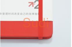 China Elastic Band 128 sheets 21cm Hardcover Leather Notebook supplier