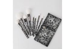 China SA8000 17.8cm Private Label Makeup Brushes Tools With Heat Transfer Plastic Handle supplier
