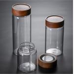 Empty Dustproof Transparent Glass Jars With Lids Eco Friendly 580ml 500pcs