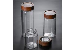 China Empty Dustproof Transparent Glass Jars With Lids Eco Friendly 580ml 500pcs supplier