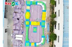 China Silk Printing Inflatable Water Obstacle Course For Wake Park supplier