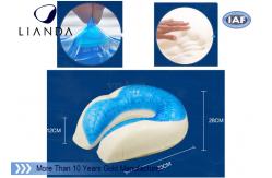 China Sleep Cooling Gel Pillow contour memory foam FOR neck / car /  travel supplier