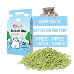 Green Odour Control Cat Litter ODM Environmentally Friendly Cat Litter for sale