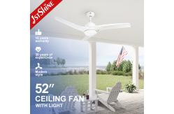 China Lighting Solutions Service 52-inch Simple Plastic Ceiling Fan Remote Control 3 Speeds supplier