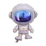 Outer Space Themed Foil Mylar Party Balloons Astronaut Rocket Pattern 5Pcs