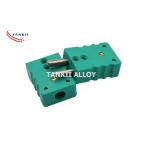 Green Color Type K Male Female Thermocouple Connector  15A for sale