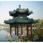 Outdoor Anti Corrosive Wooden Garden Pavilion With 10 - 18 Seats for sale