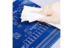 China 4x4 Inch 115gsm Cleanroom Polyester Wipes Lint Free Wipers With Good Absorbency supplier