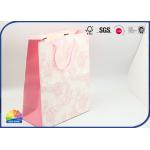 Customized Size Logo Eco Friendly Folding Coated Paper Bag With Handle for sale