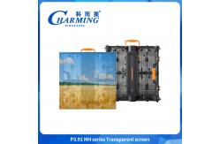 China P3.91 IP65 Transparent Video Wall Led Display Winproof  Outdoor 500*500mm supplier