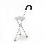 84cm Travel Walking Cane Aluminum Walking Stick With Seat Old People Assist Tools for sale