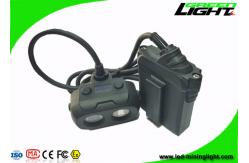 China Double Shot Molding Hard Hat Headlamp 15000lux High Lllumination Dula Beam IP68 supplier