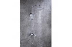 China Chrome Shower Set With Thermostatic Mixer , Thermostatic Rain Fall Shower System supplier