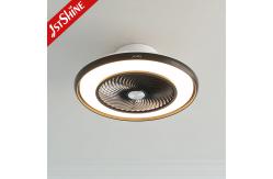 China Smart Remote Control LED Ceiling Fan with Air Ventilation and Metal Plastic Material supplier