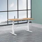 Automatic Lifting Office Height Adjustable Desk Wooden Electric Standing Lift Desk