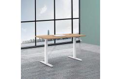 China Automatic Lifting Office Height Adjustable Desk Wooden Electric Standing Lift Desk supplier