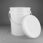 Chinese Manufacturer 20 Liter Small Plastic Oil Lubricant Bucket With Lids for sale
