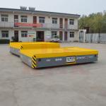 Hand Operated 15 Tons Battery Transfer Trolley , Automatic Material Handling Cart