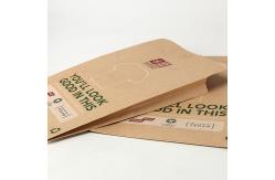 China Envelope Style Eco Friendly Custom Jute Paper Bag For Clothing Packaging supplier